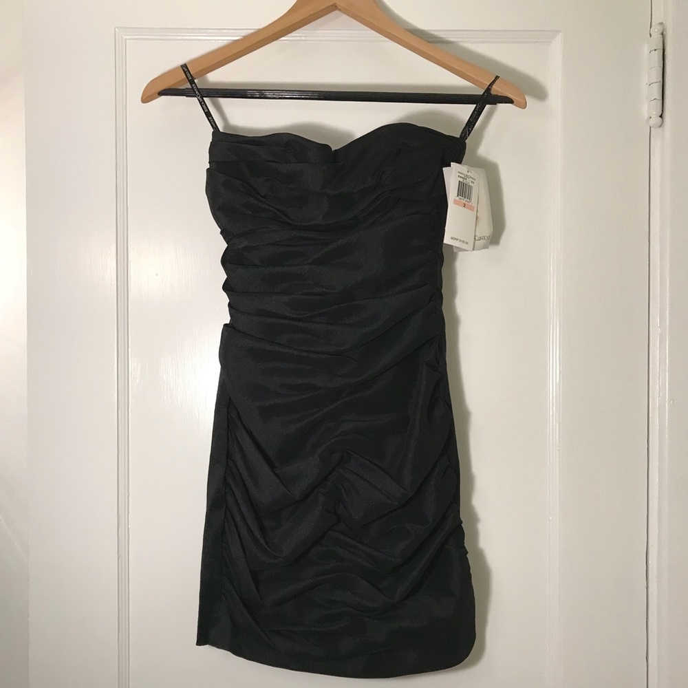 NWT Jessica McClintok Ruched Strapless Dress
